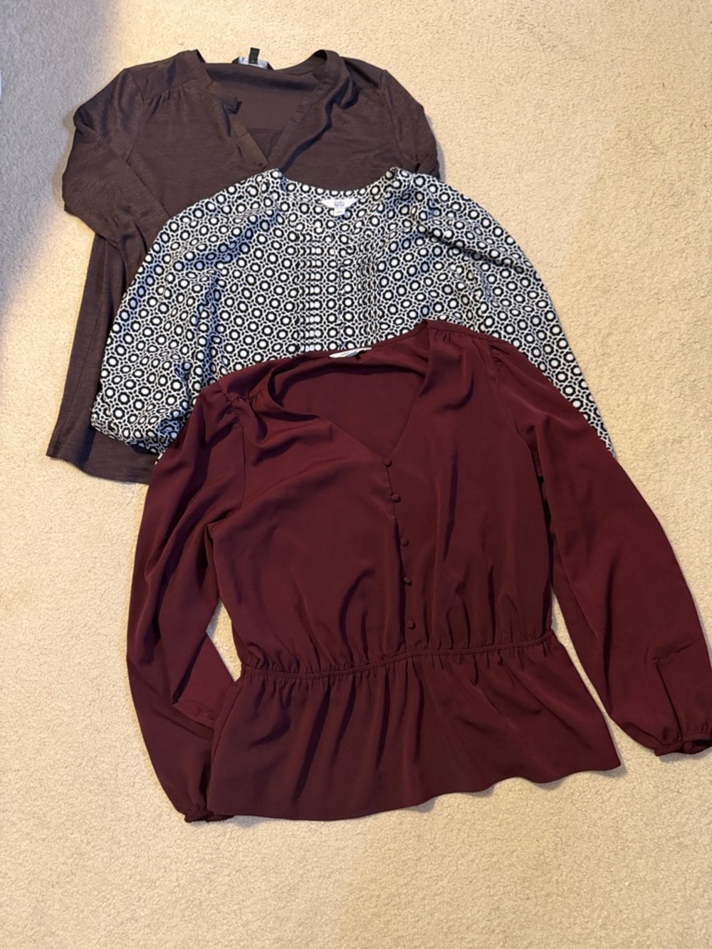 Lot of 3 blouses size XL